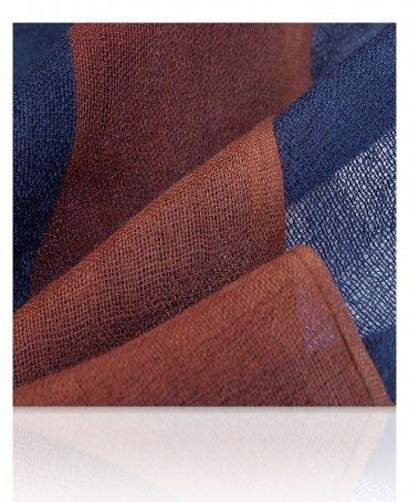 Палантин Унисекс W-BORDE/NAVY.MARON